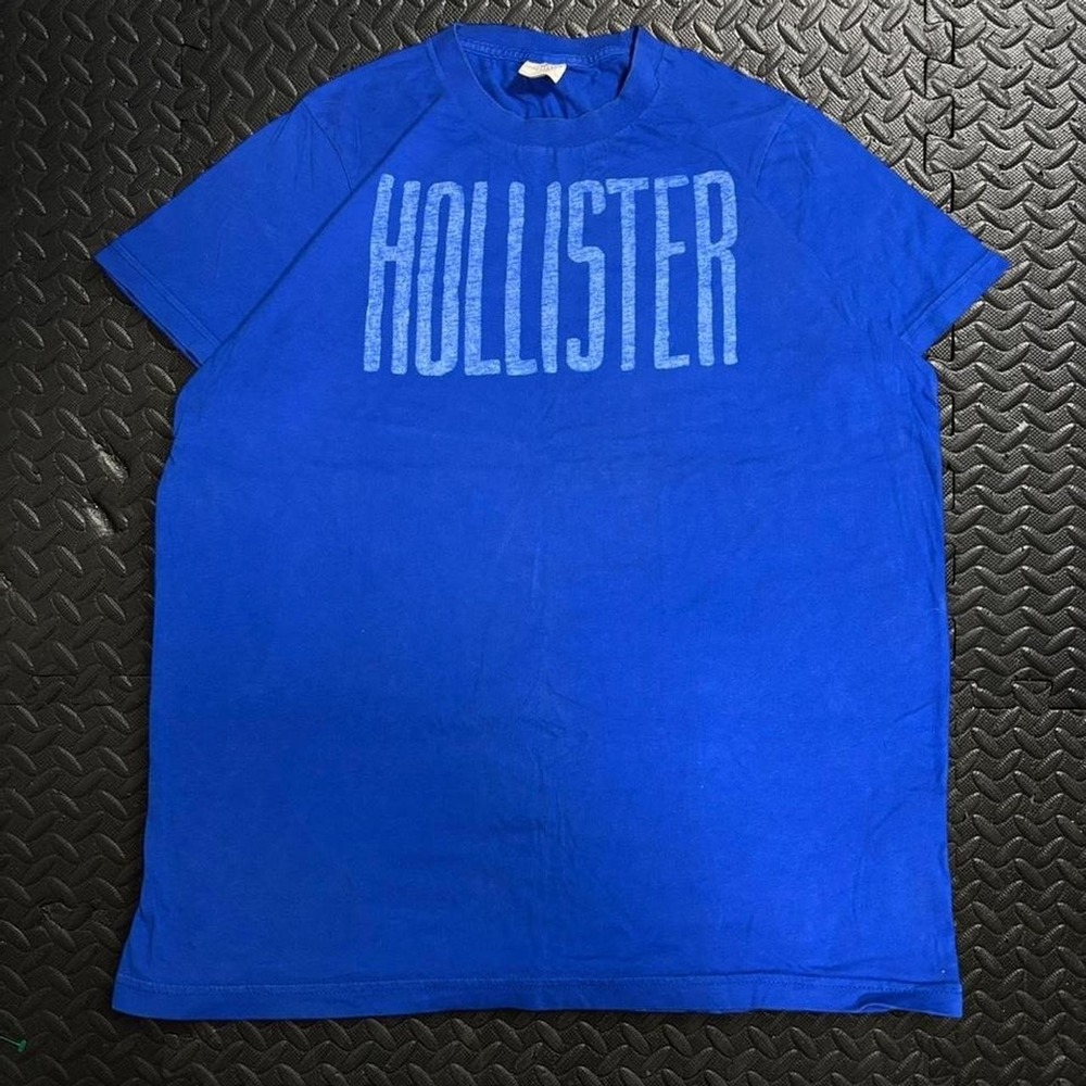 Vintage Y2K Hollister Spell-Out Tee Royal Blue